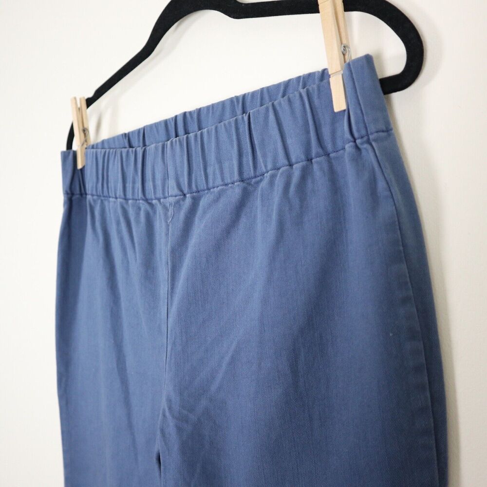 Soft Surroundings Size M Metro Leggings Jeans Skinny Button Light Blue - Picture 5 of 10